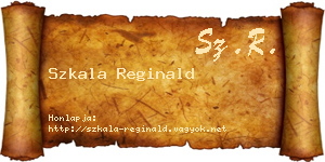 Szkala Reginald névjegykártya